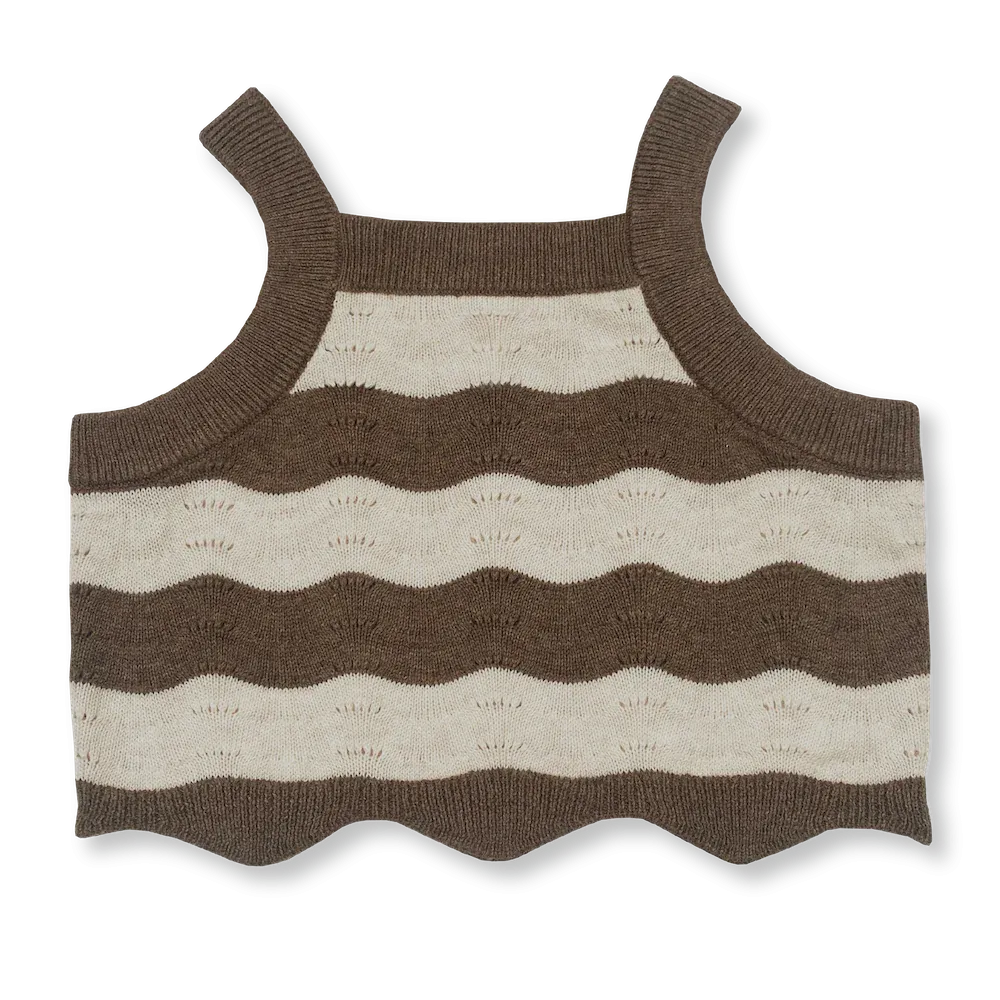 Summer Knit Top | Mud / Coconut