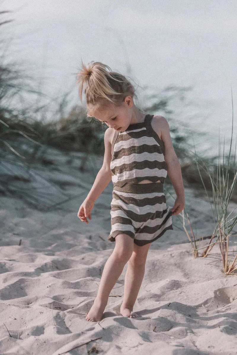 Summer Knit Top | Mud / Coconut