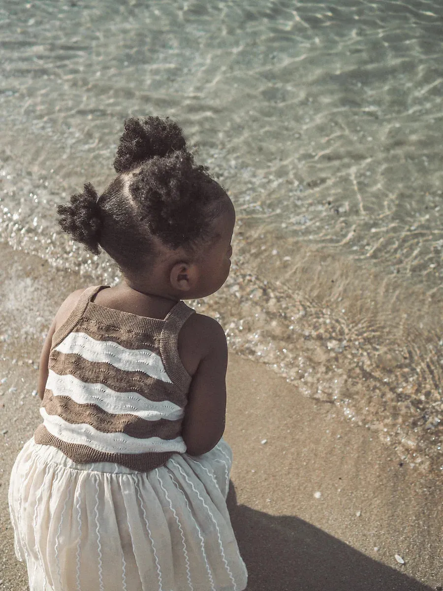 Summer Knit Top | Mud / Coconut