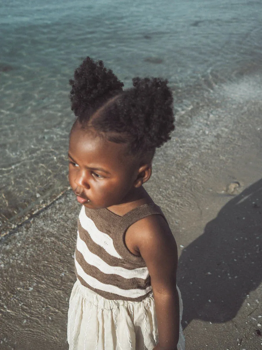 Summer Knit Top | Mud / Coconut