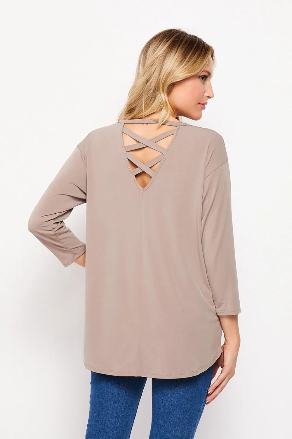 T10216ITY 3/4 Sleeve Tunic