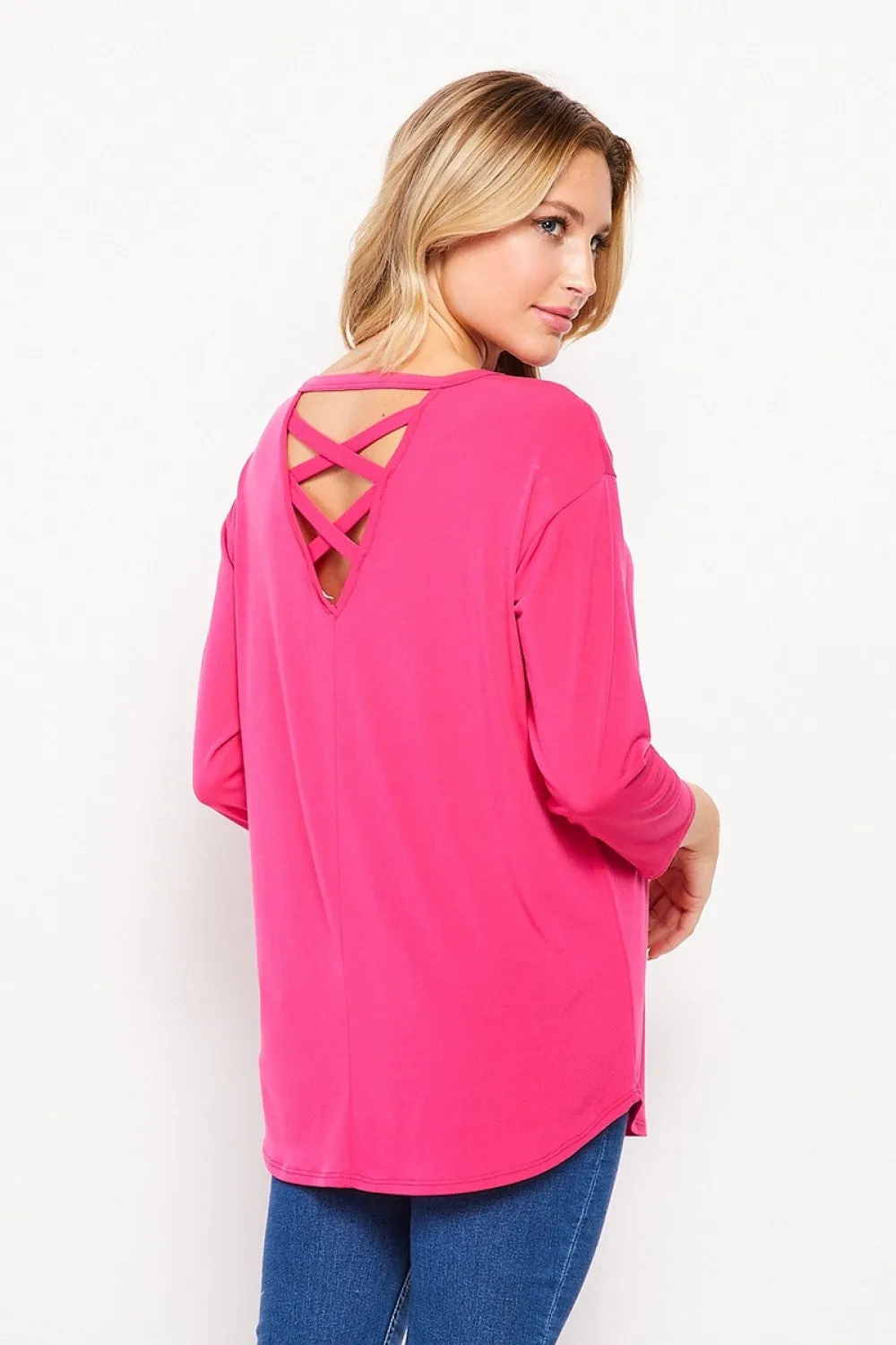 T10216ITY 3/4 Sleeve Tunic