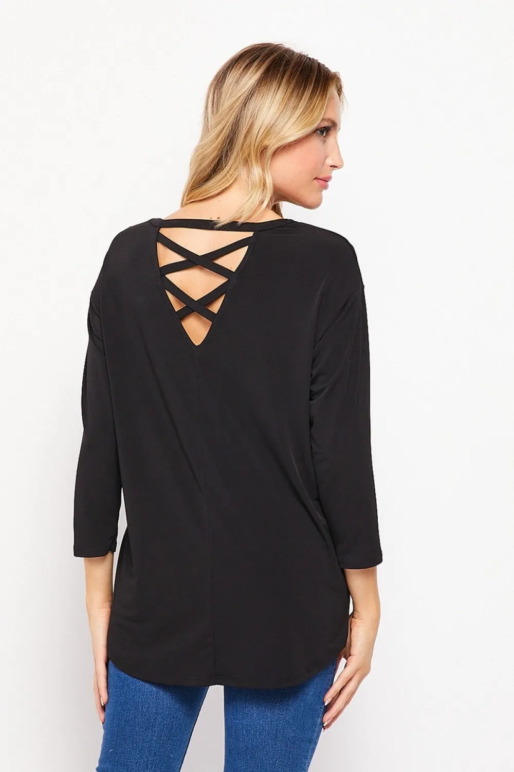 T10216ITY 3/4 Sleeve Tunic