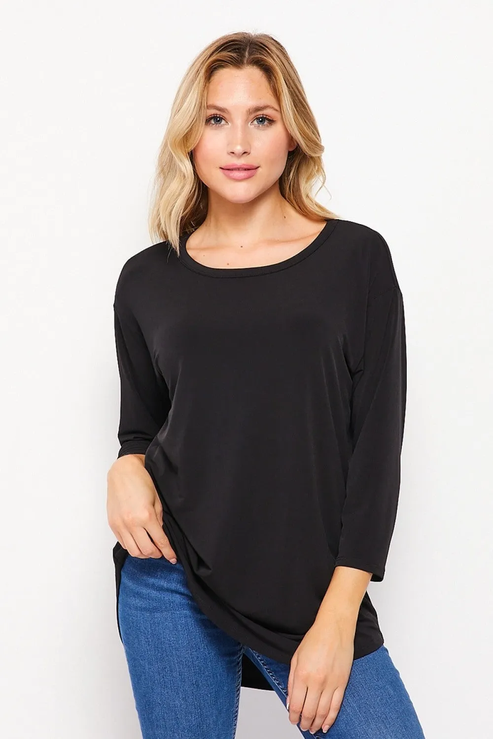 T10216ITY 3/4 Sleeve Tunic