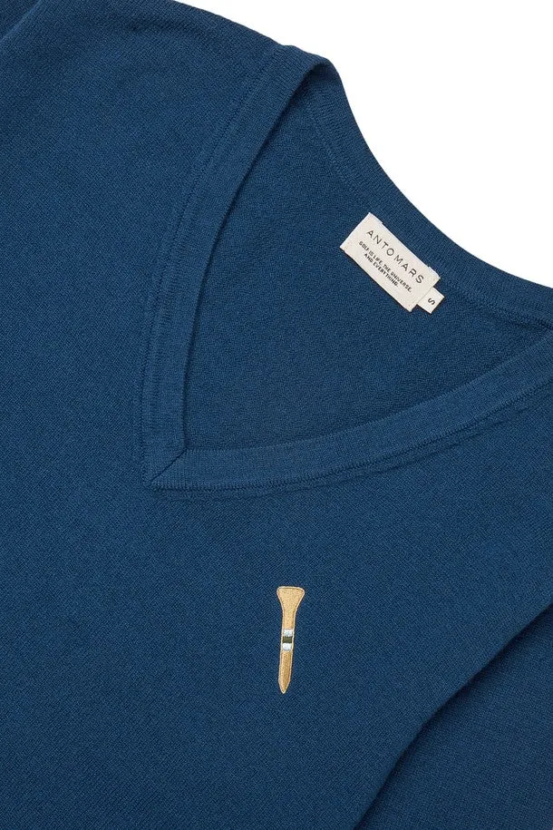 Tee Logo Knit V-neck Women