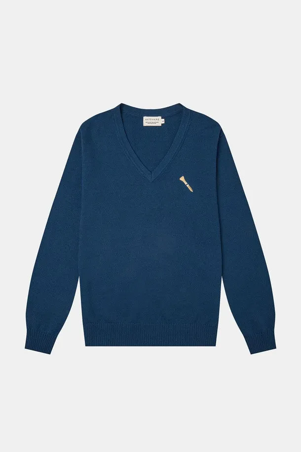 Tee Logo Knit V-neck Women