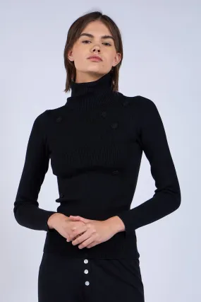 Tessa Flower Turtleneck