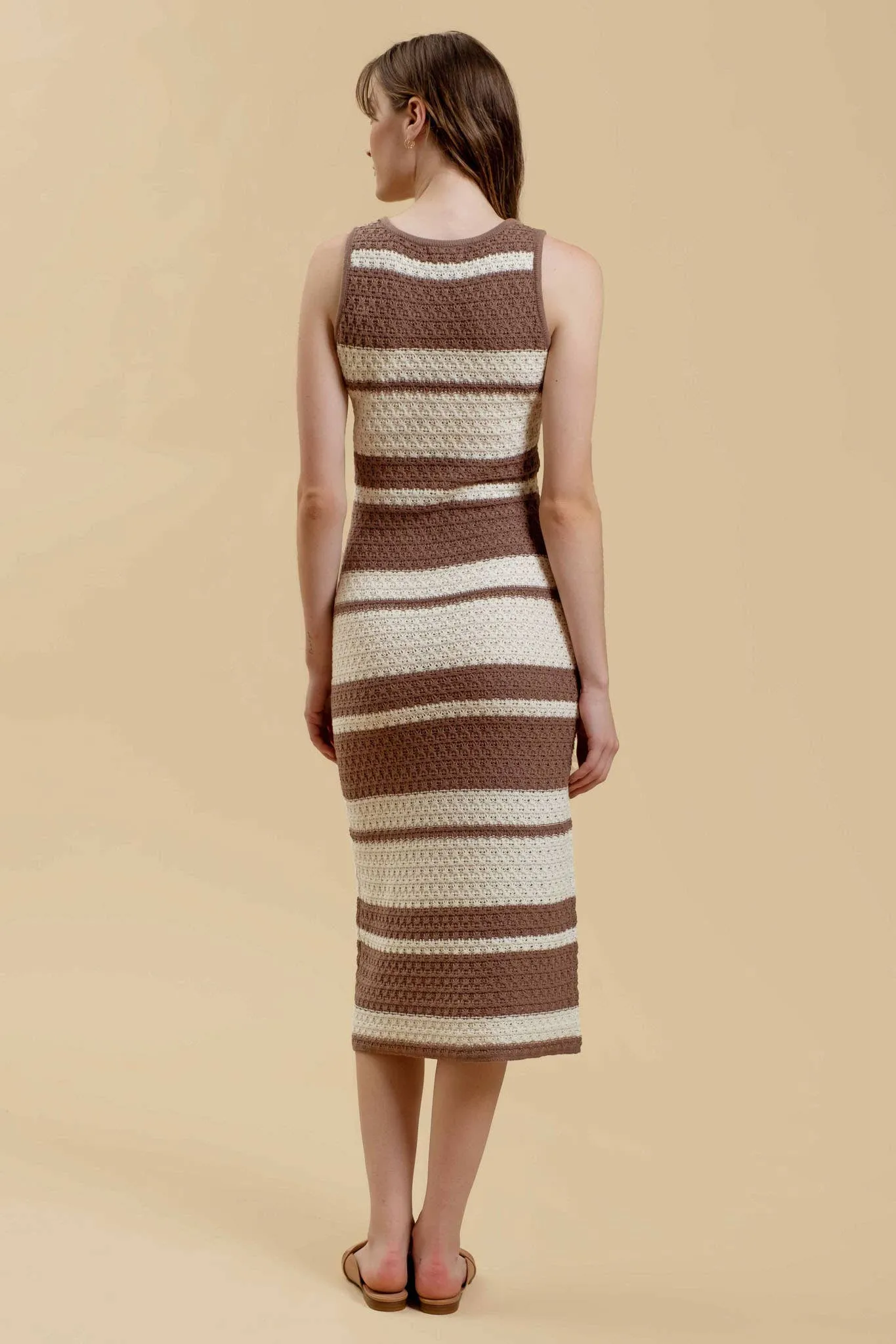 The Blend Crochet Midi Dress