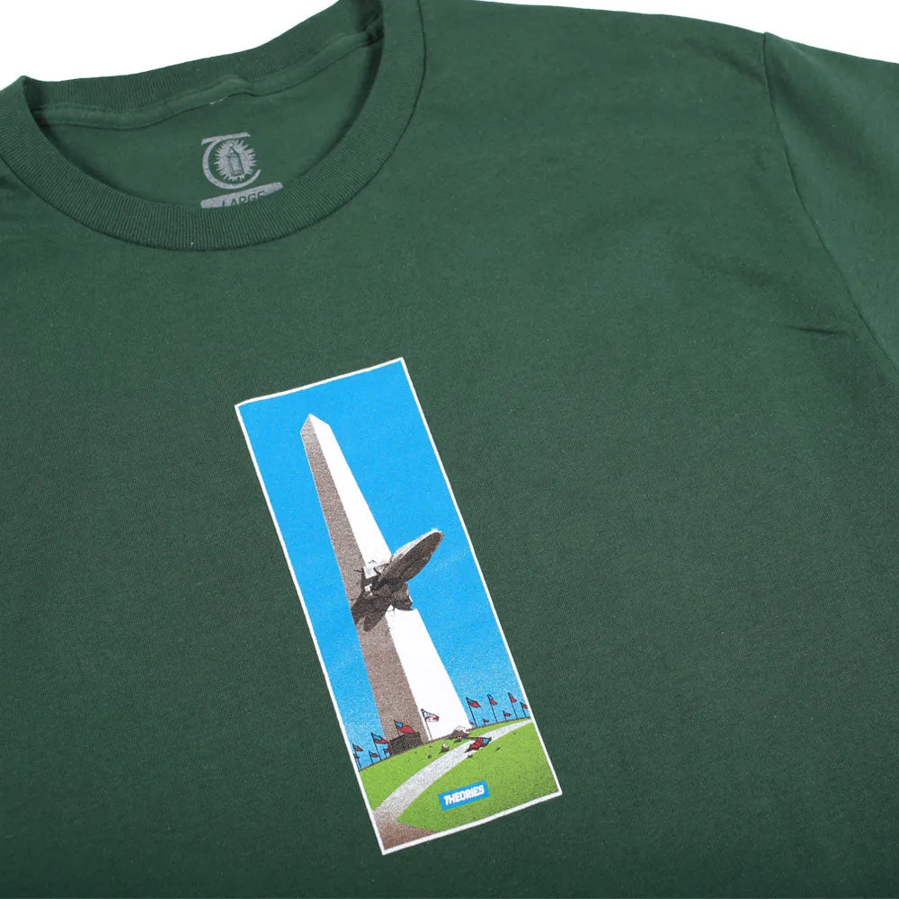 THEORIES THE INCIDENT TEE FOREST GREEN