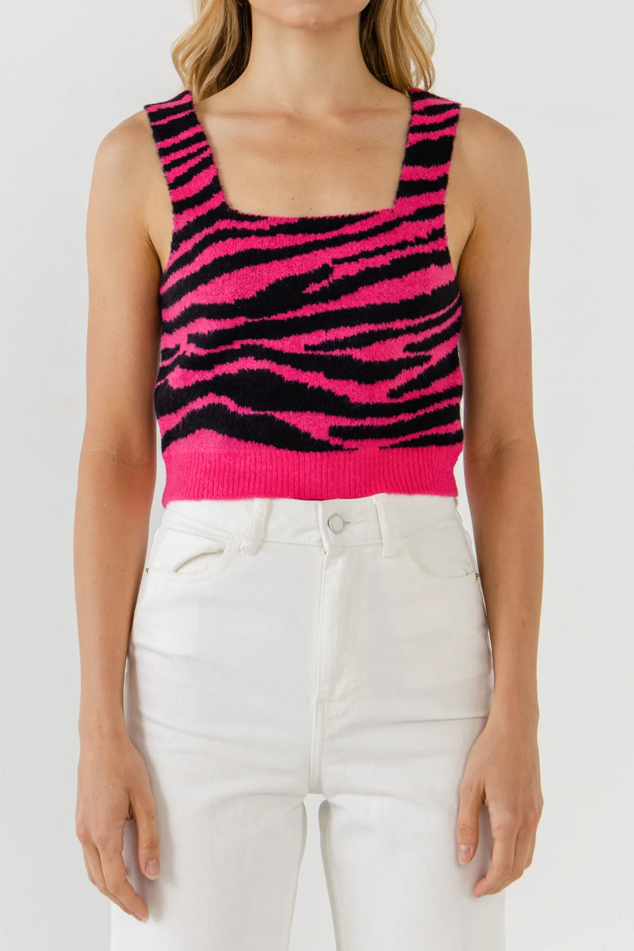 Tiger Knit Tank Top