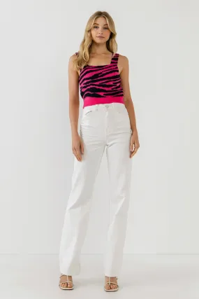 Tiger Knit Tank Top