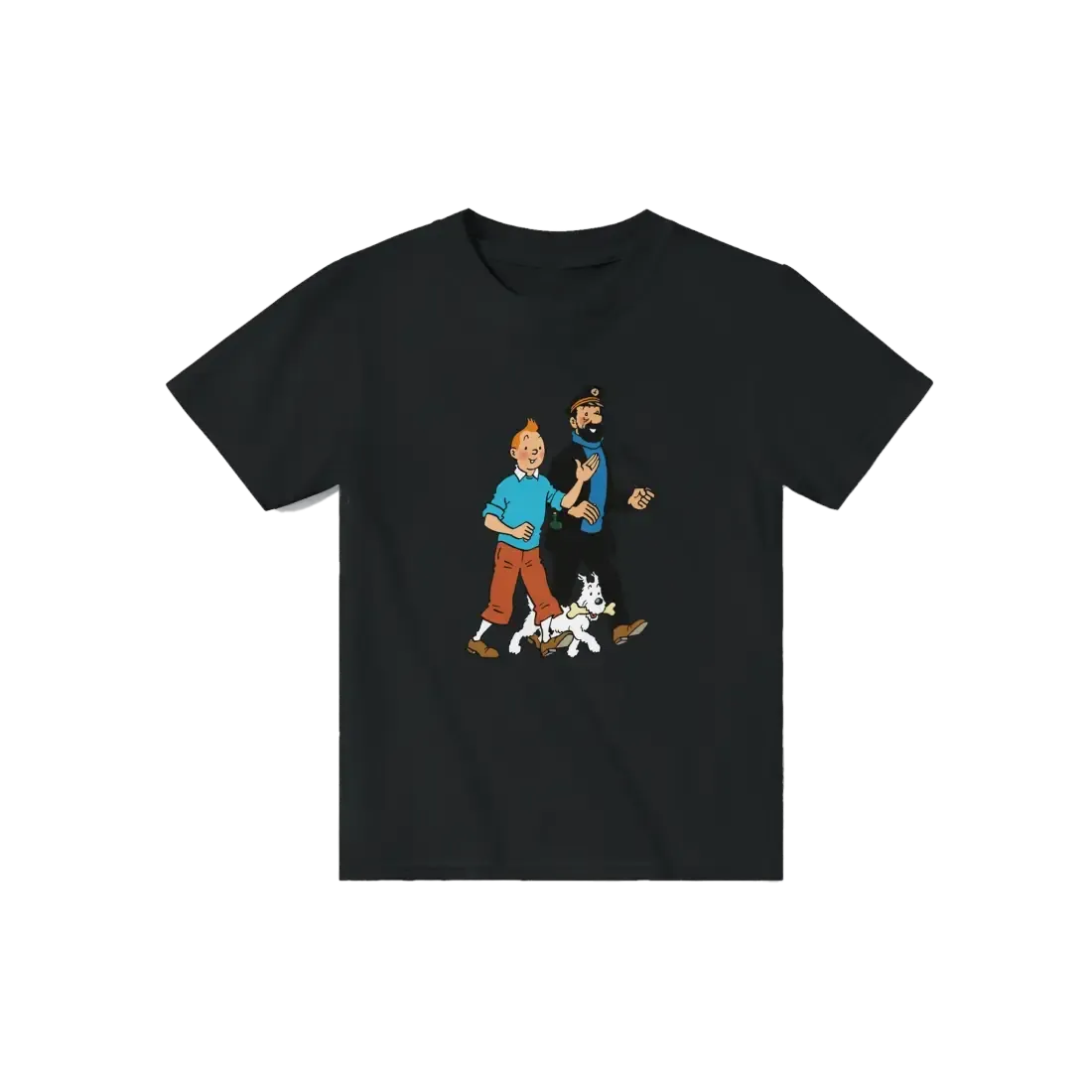 Tintin, Snowy and Captain Haddock Artwork T-Shirt