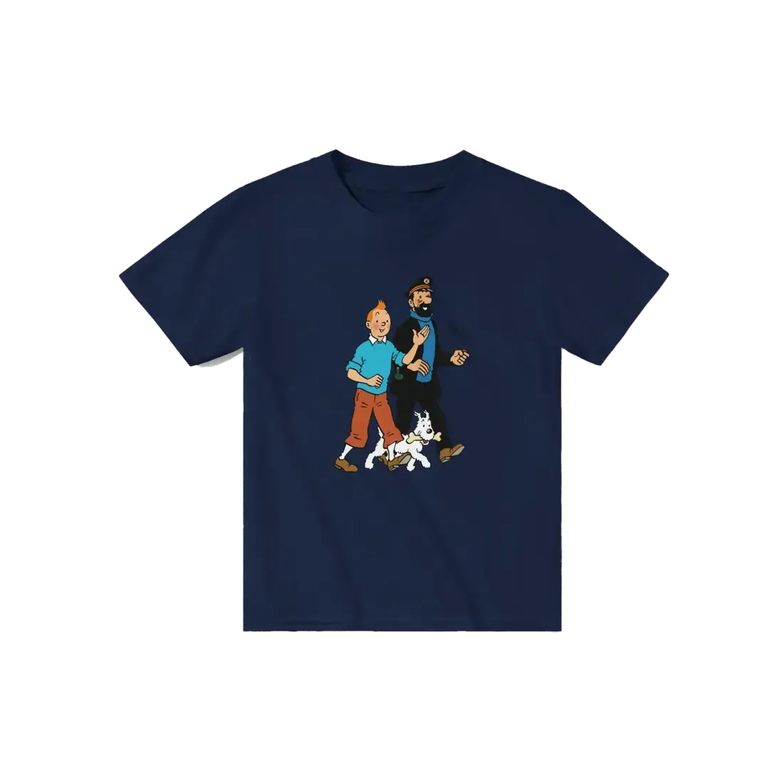 Tintin, Snowy and Captain Haddock Artwork T-Shirt