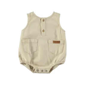 TOCOTO VINTAGE OFF WHITE SARGA ROMPER