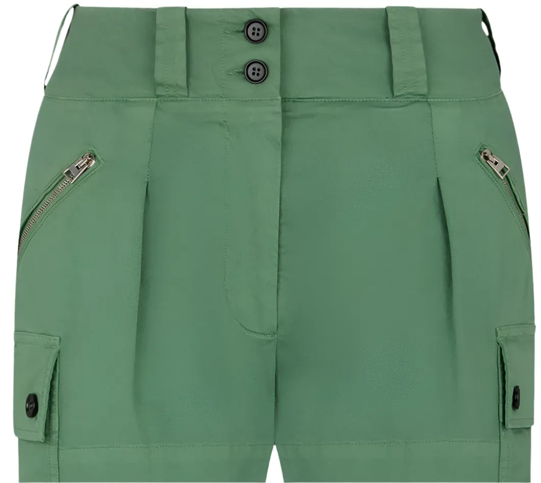 Tom Ford Womens Cotton Twill Pleated Cargo Pants In Green