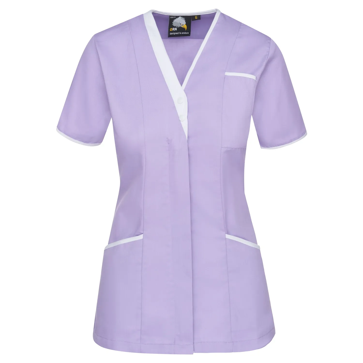 Tonia V-Neck Tunic | Lilac - White
