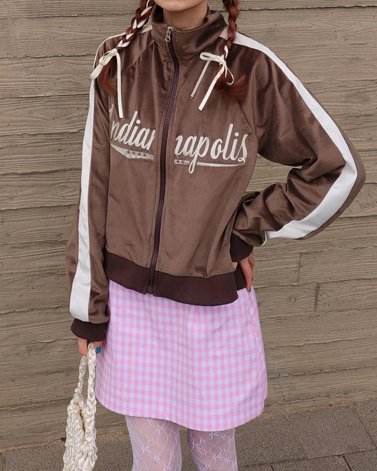 velvet track jacket