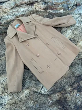 Vintage J.G. Hook Wool Pea Coat - Camel