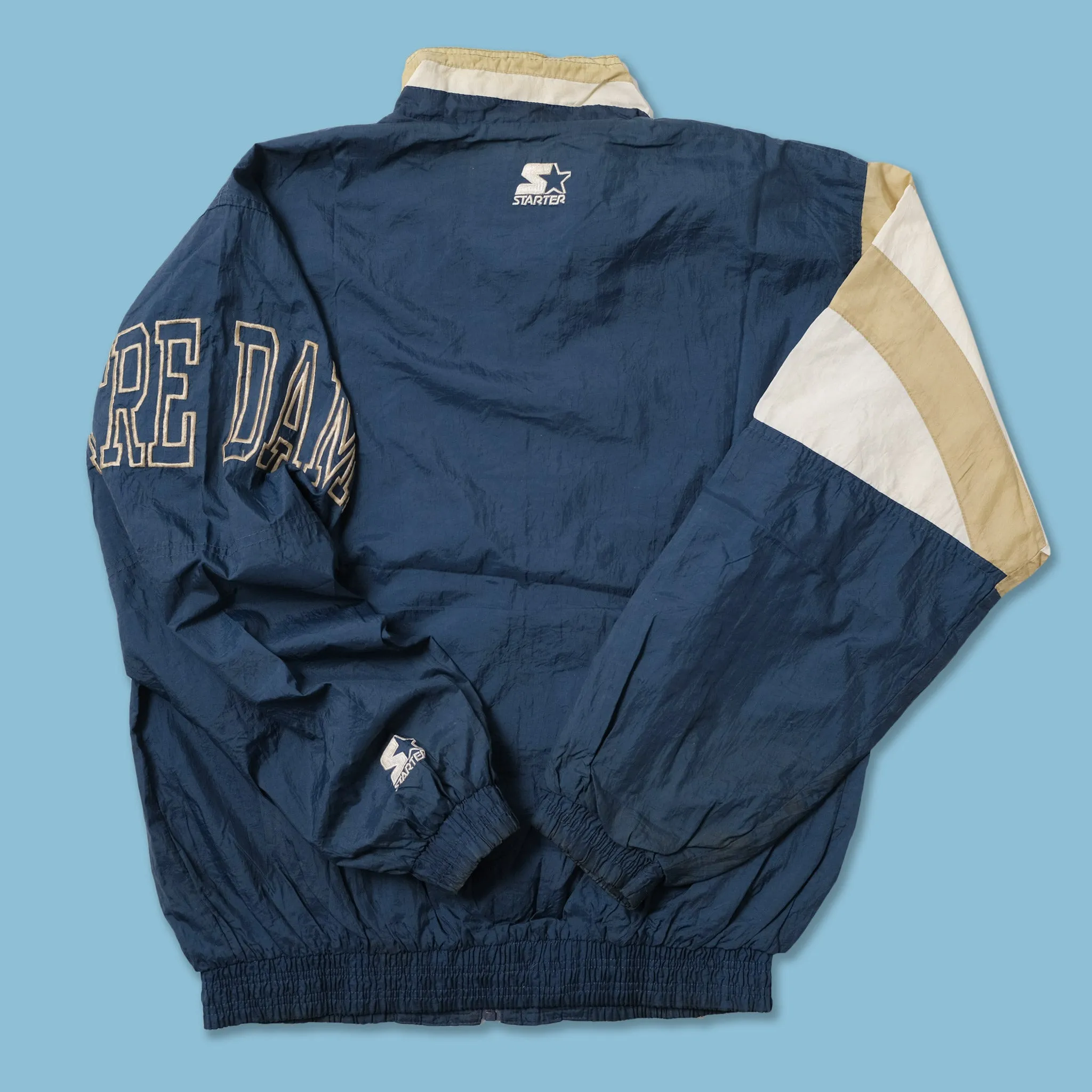 Vintage Starter Notre Dame Track Jacket Medium