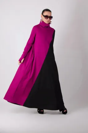 Vivian Turtleneck Long A Line Dress