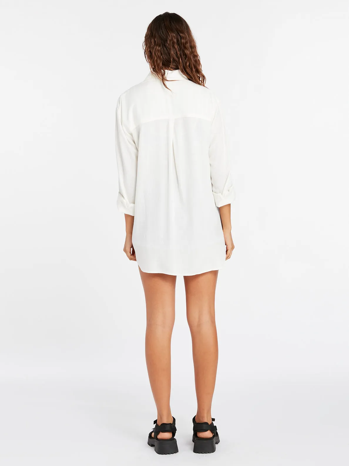 Volcom Coco Ho Tunic L/S Shirt-Star White