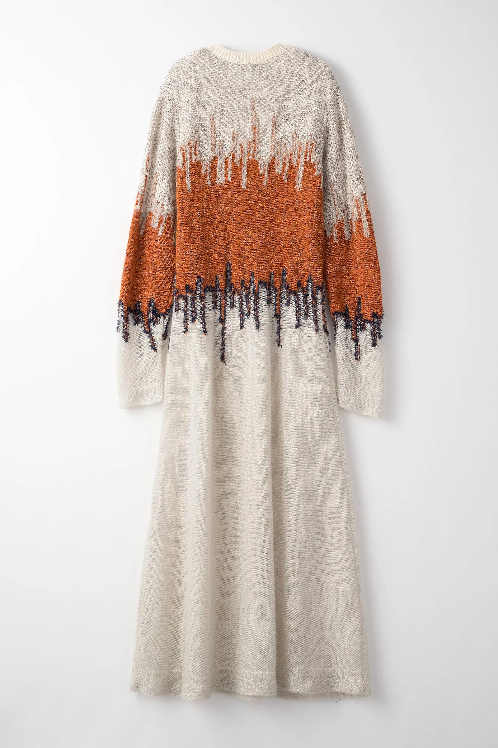 Water mirror knit dress (Light gray)