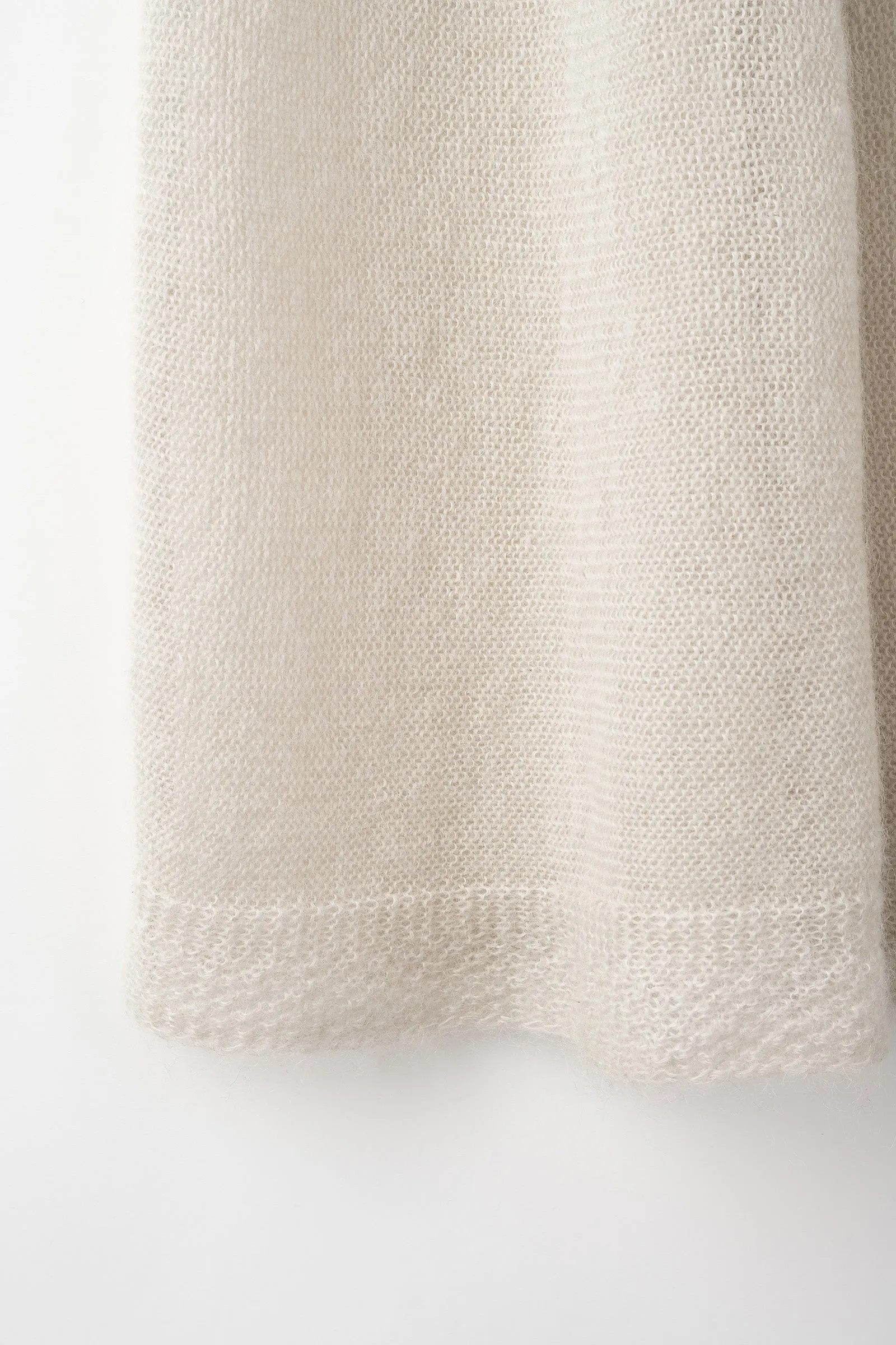Water mirror knit dress (Light gray)