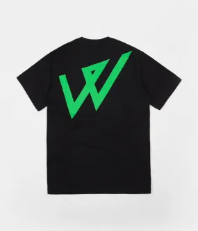 Wayward Logos Fluros T-Shirt - Black