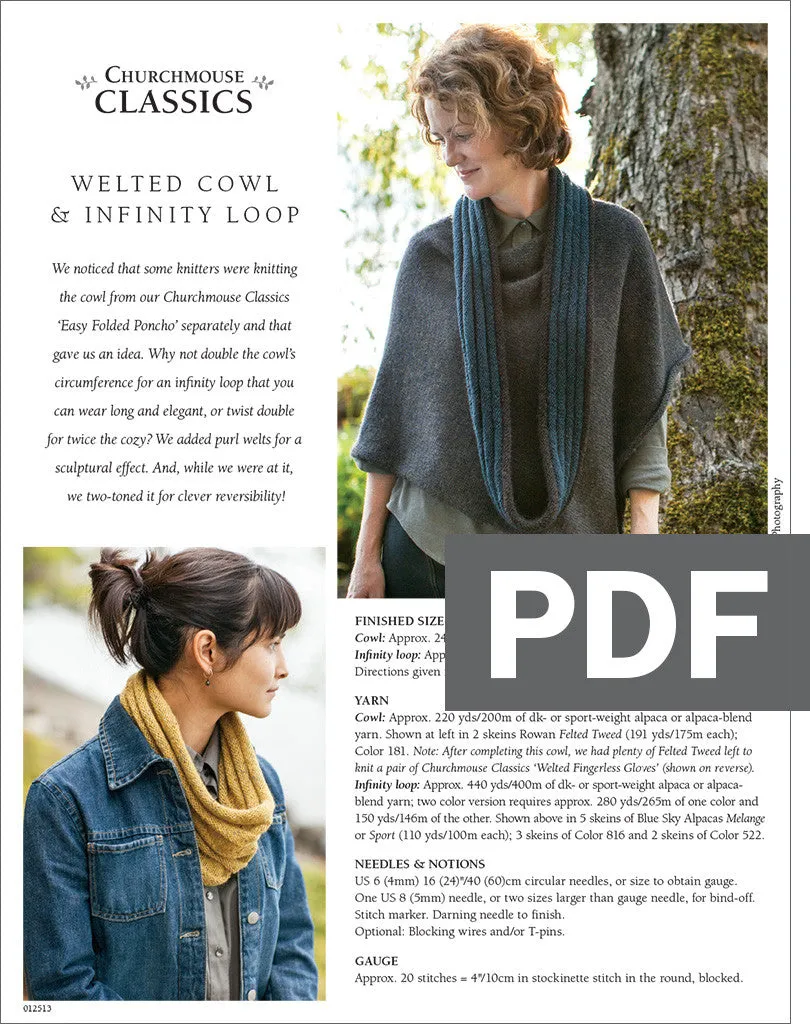 Welted Cowl Using Rowan Summerlite DK