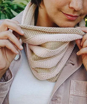 Welted Cowl Using Rowan Summerlite DK