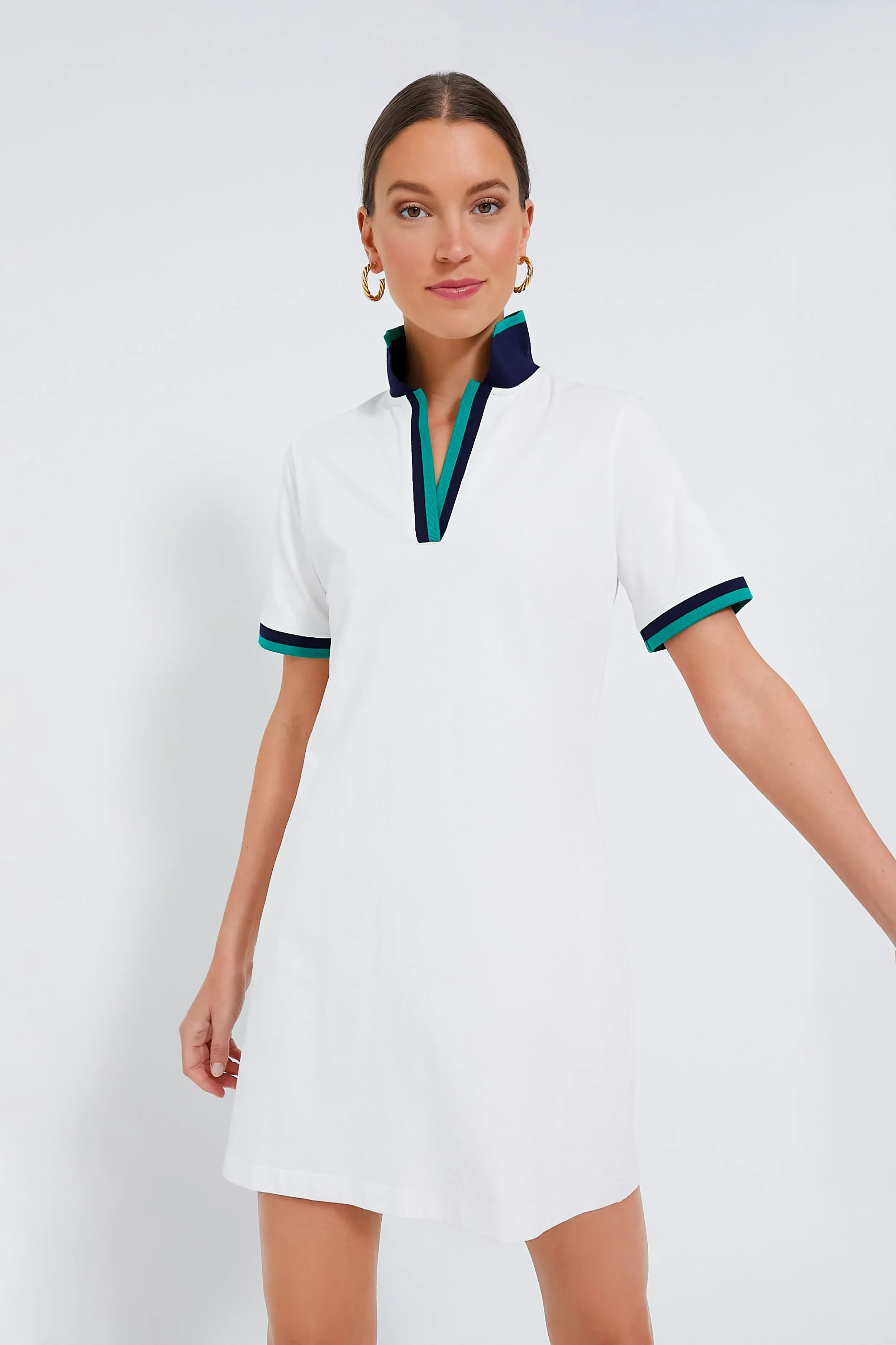 White Hutton Polo Dress