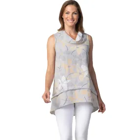 Women's Habitat Petals Sleeveless Drape Collar Tunic Dove