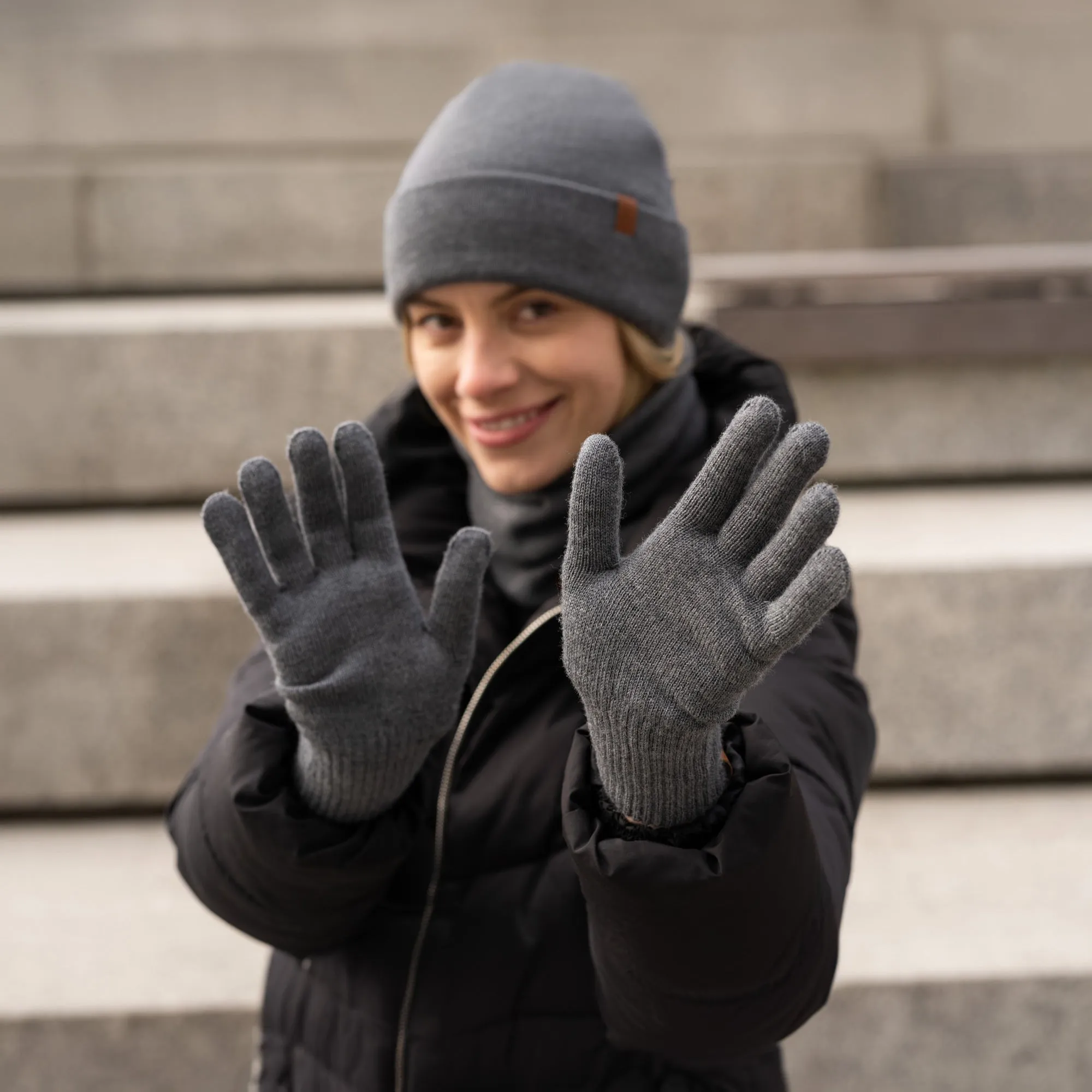 Women's Knit Gloves Merino