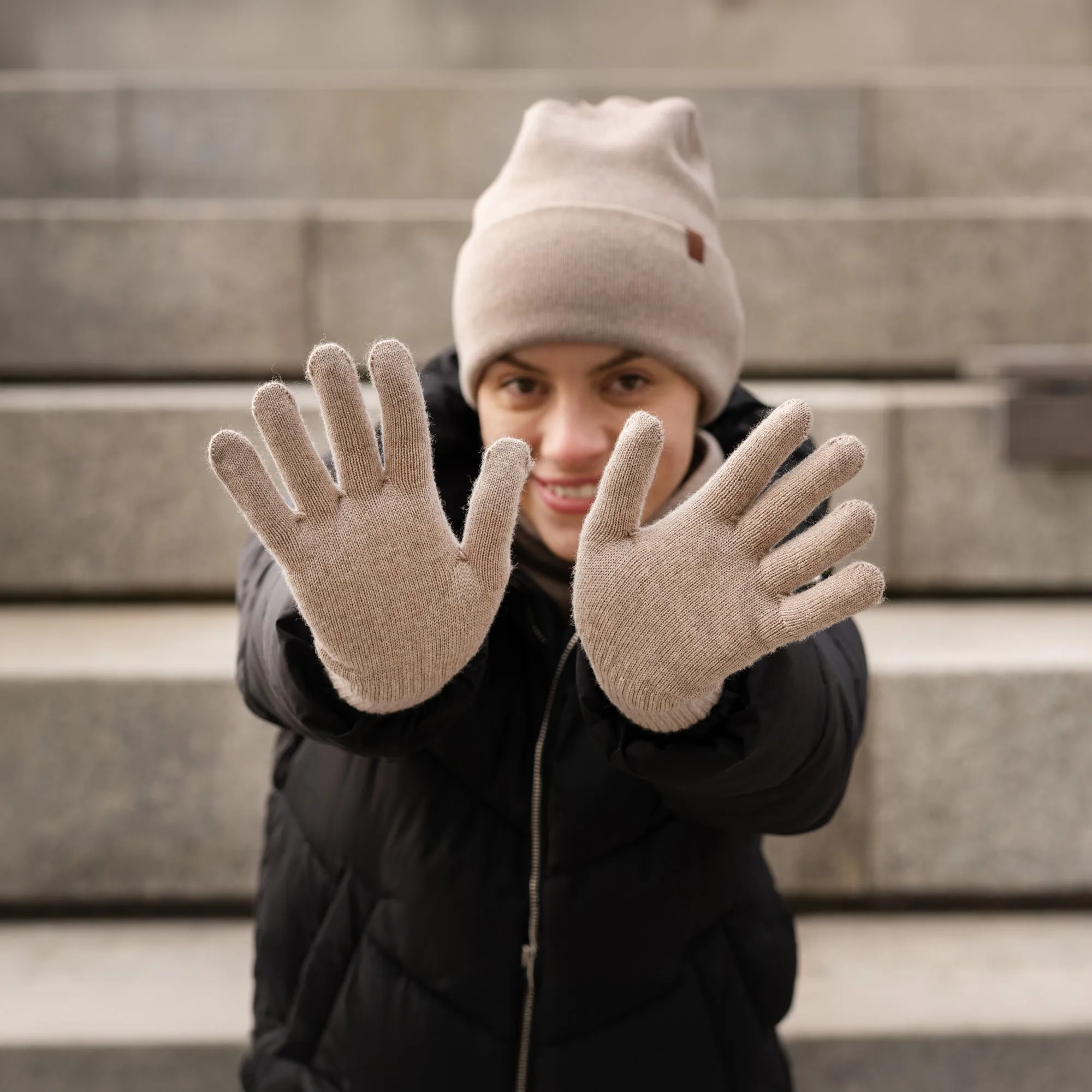 Women's Knit Gloves Merino