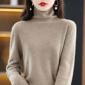 Women's Knitted Turtleneck Jumper