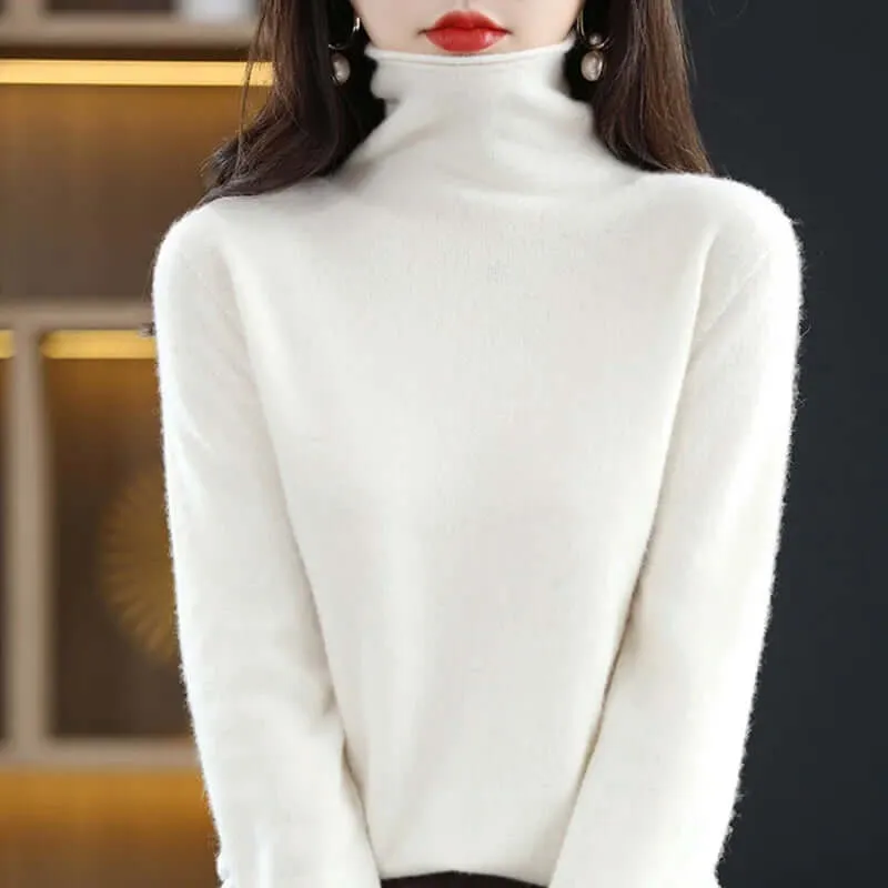 Women's Knitted Turtleneck Jumper
