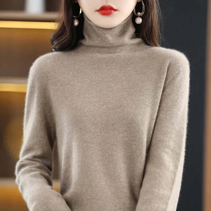 Women's Knitted Turtleneck Jumper