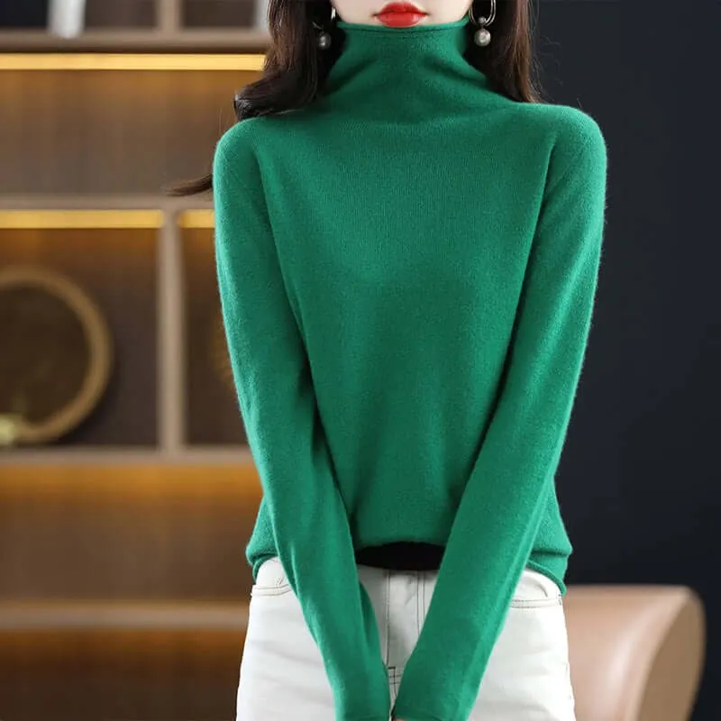 Women's Knitted Turtleneck Jumper