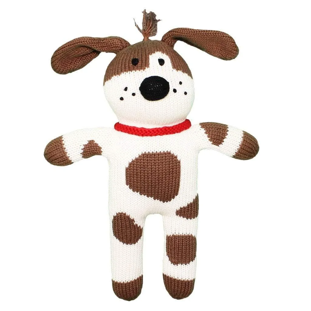 ZUB Mr. Woofers the Hand-Knit Dog 7" Rattle