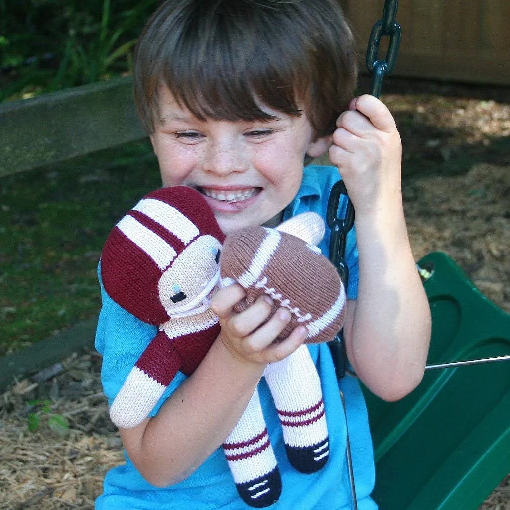 ZUB Phil the Football 5" Knit Rattle