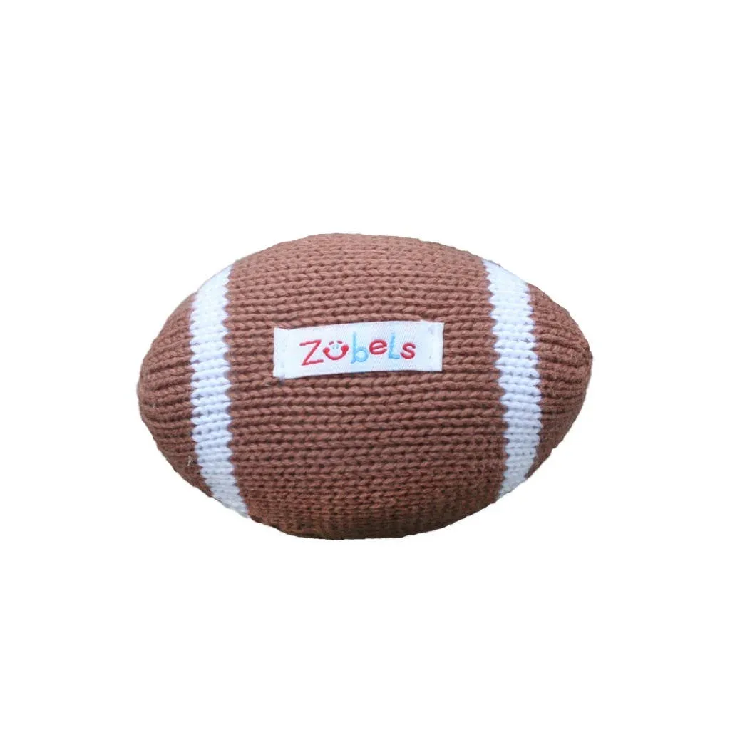 ZUB Phil the Football 5" Knit Rattle